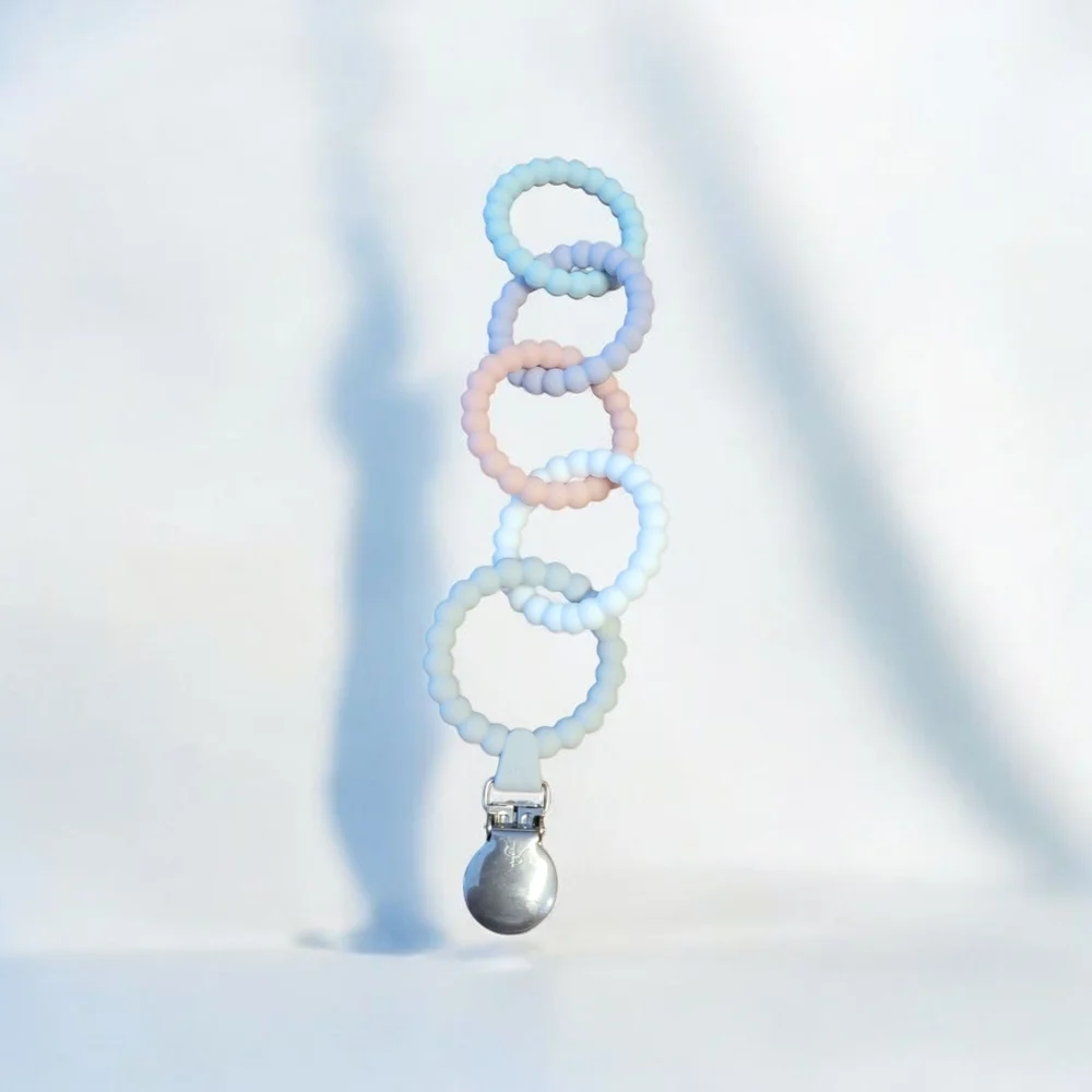 Pastel Silicone Pacifier Clip